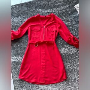 Express shirt dress with zipper size small